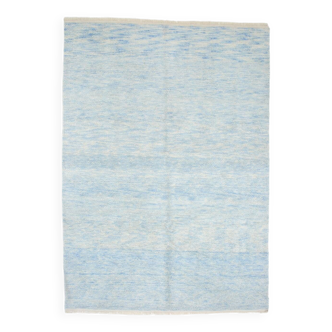 8x11 light blue large oushak rug, 244x344cm