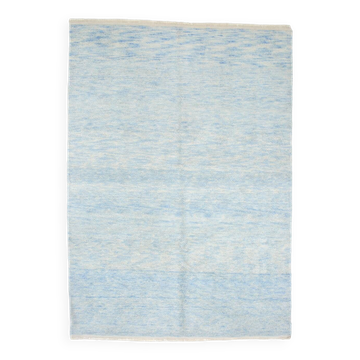 8x11 light blue large oushak rug, 244x344cm