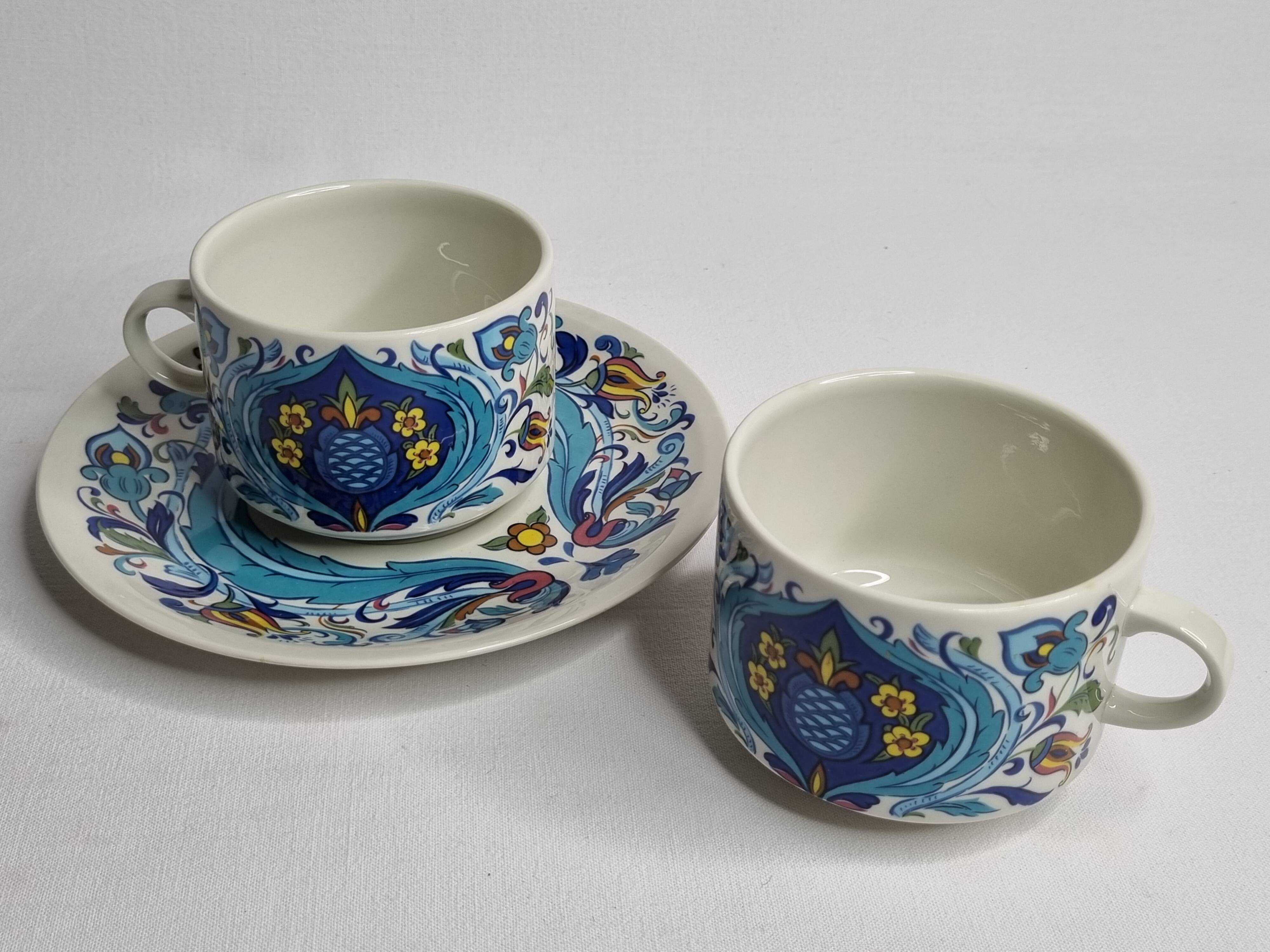 Chocolate cups, Izmir, Villeroy and Boch, 70s