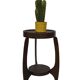 Table d'appoint Art Déco en chêne au design minimaliste