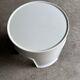 Vintage Gilac white stool / side table – French design year