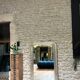 Antique Louis-Philippe mirror 126/80.5cm gilded with silver leaf trumeau