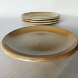 4 Brenne stoneware dessert plates