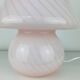 Pink mushroom lamp, Murano glass, vintage