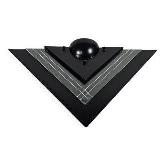 E lite - Memphis style - wall lamp - metal - glass - 80's