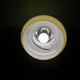 Suspension up and down, opaline lampshade, chrome metal, volvit system