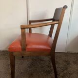 Armchair St James Cuir Muscat Clair
