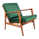 Restored original Scandinavian armchair, icon of the 60s, velvet