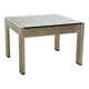 Tau square coffee table by Gae Aulenti, edition Rinascente Italy 1970s