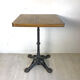 Table bistro wood and cast iron