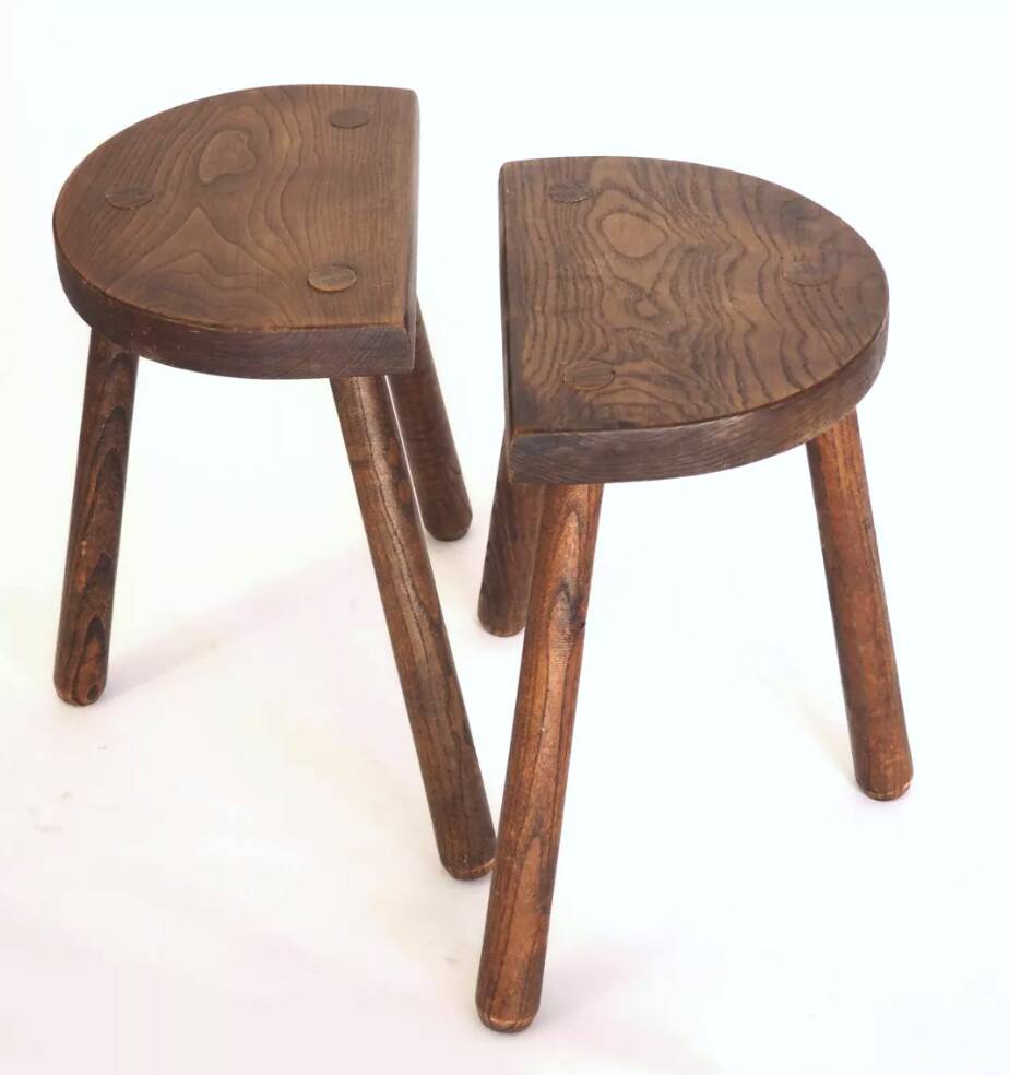 Pair of tripod stools