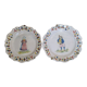 Paire d'assiettes anciennes faience de malicorne