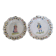 Paire d'assiettes anciennes faience de malicorne