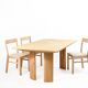 Solid wood dining table unique pieces in oak
