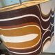 Vintage 70s floor lamp with orange trumpet base