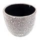 Black earthenware pot cover