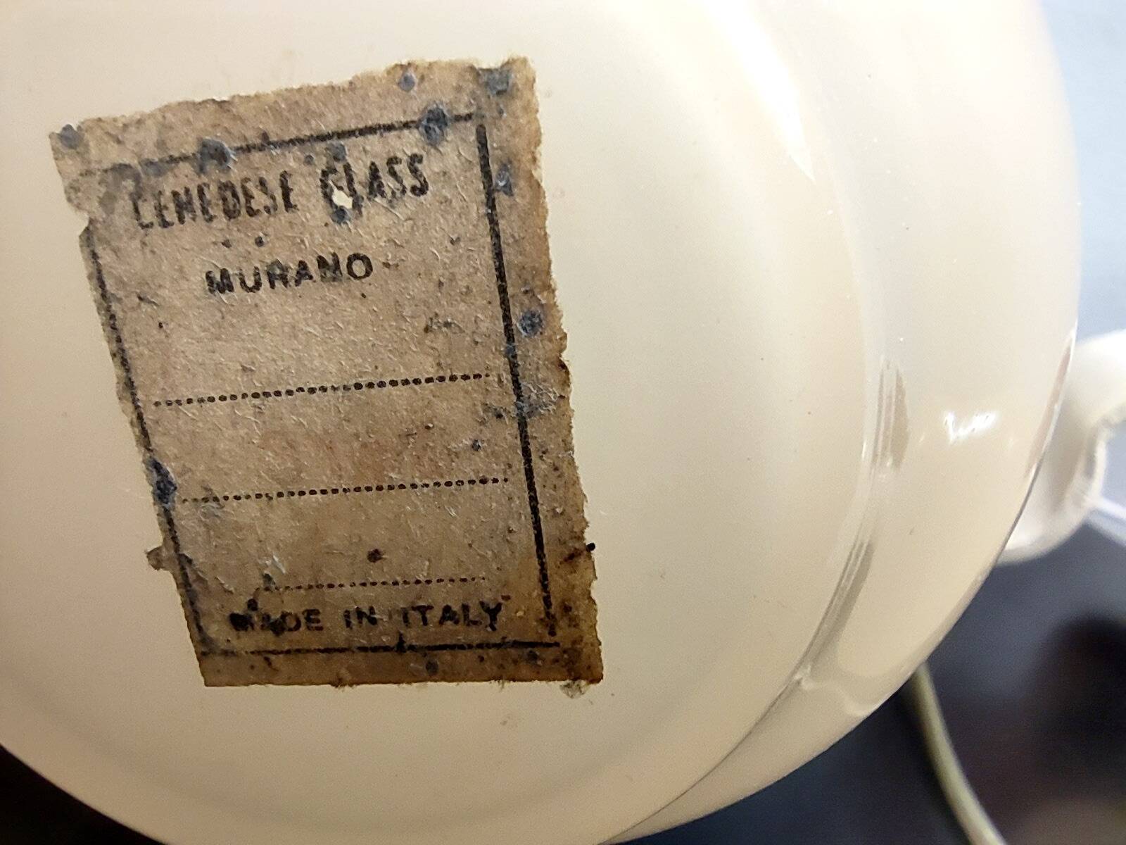 Pair of Murano Glass Table Lamps by Gino Cenedese with Floral Lampshades