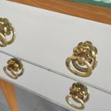 Pair of vintage 1950s mirrored bedside tables