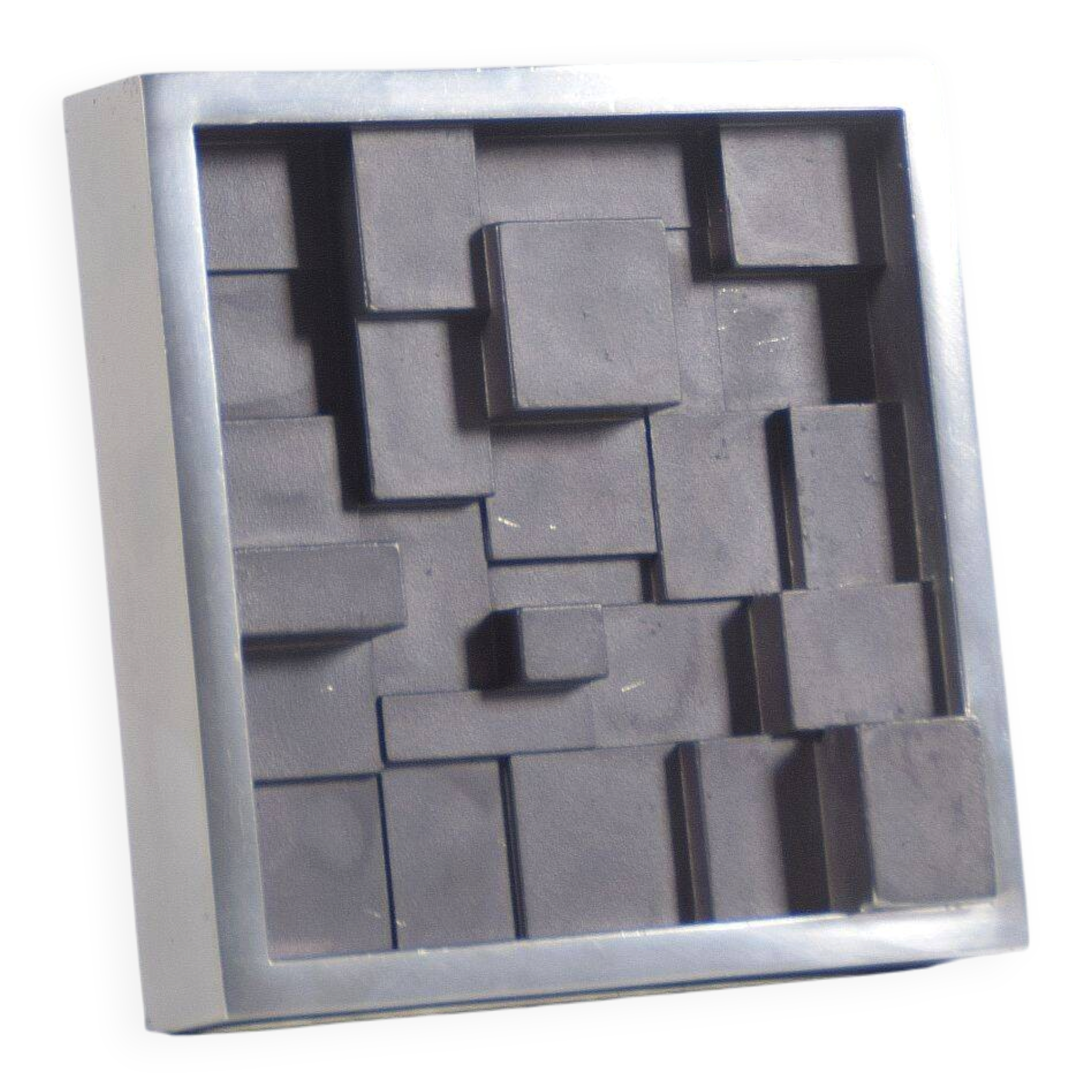 Danish Brutalist relief sculpture by Max Seidenfaden for SDS, 1970s