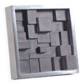 Danish Brutalist relief sculpture by Max Seidenfaden for SDS, 1970s