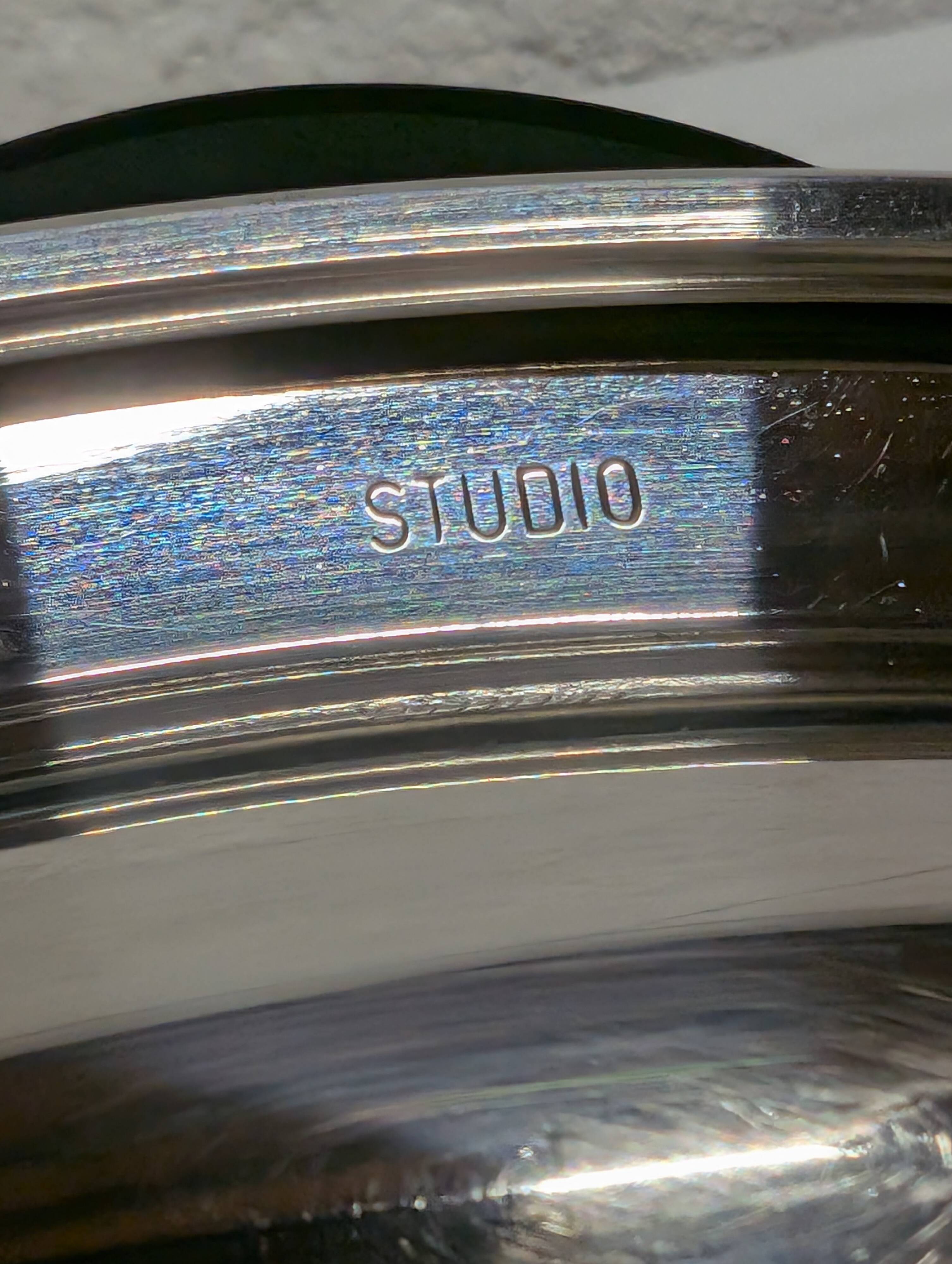 Silver-plated vintage plateau Studio