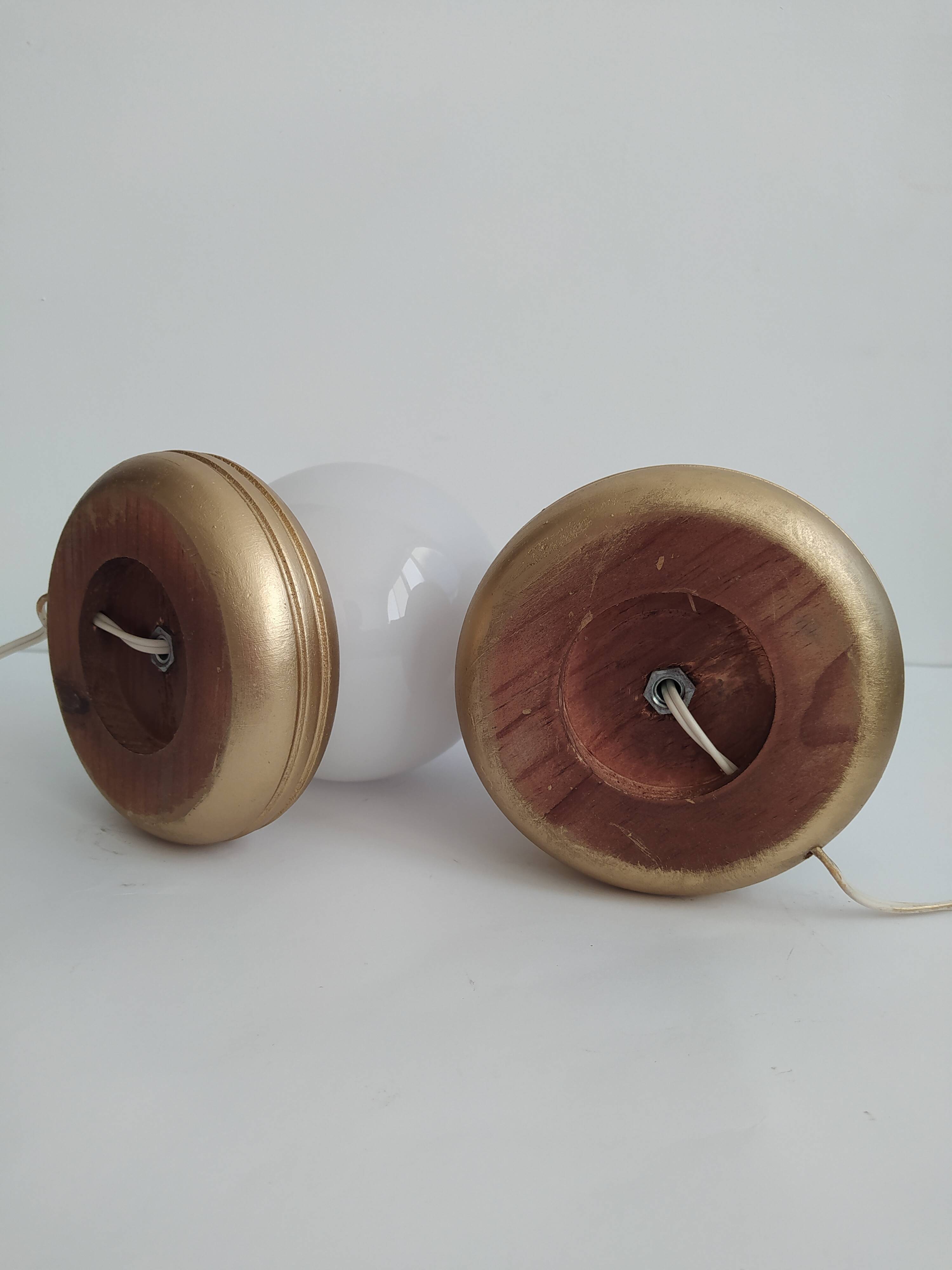 Pair of vintage bedside lamps