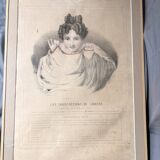 Gravure 19th Century Anatomy Face Woman ANGELO ZAFFONATO "Five Senses"