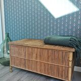 Vintage rattan box