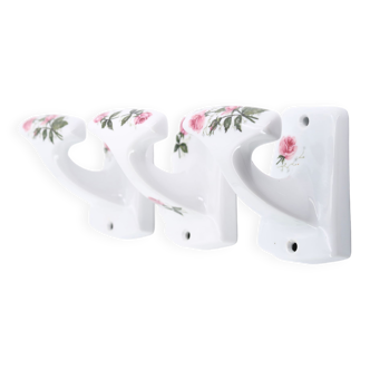 Set of 3 porcelain hooks from the Champs Elysées Paris