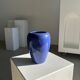 Modern vase oblong dark blue / dark purple H:19cm