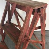 Industrial stepladder crafting foldable wooden painter