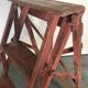 Industrial stepladder crafting foldable wooden painter