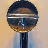 Space-age tubular wall lamp, chromed metal, Italy, 1970