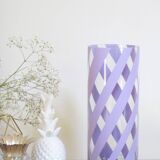 Vase en verre et peinture acrylique