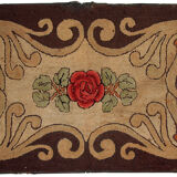 Carpet former American hooke made hand 76x130cm 1900