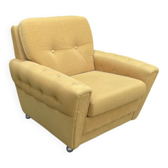 70s velvet club armchair