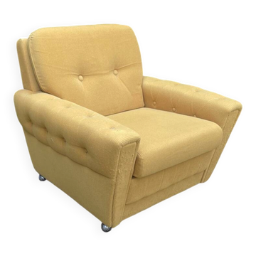 70s velvet club armchair