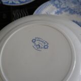 Set of 5 flat plates Sarreguemines Jardinière