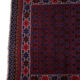 Gazak Afghan geometric pattern fringe rug 131x86cm