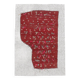 3x5 Red Contemporary Vintage Kilim Rug, 105x149Cm