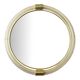 Pair of Venetian “Torciglione” Murano Glass Wall Mirrors with Gold Leaf Detail