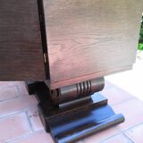 Vintage Art Deco carved bar cabinet