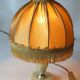 1970s onyx/brass footed table lamp