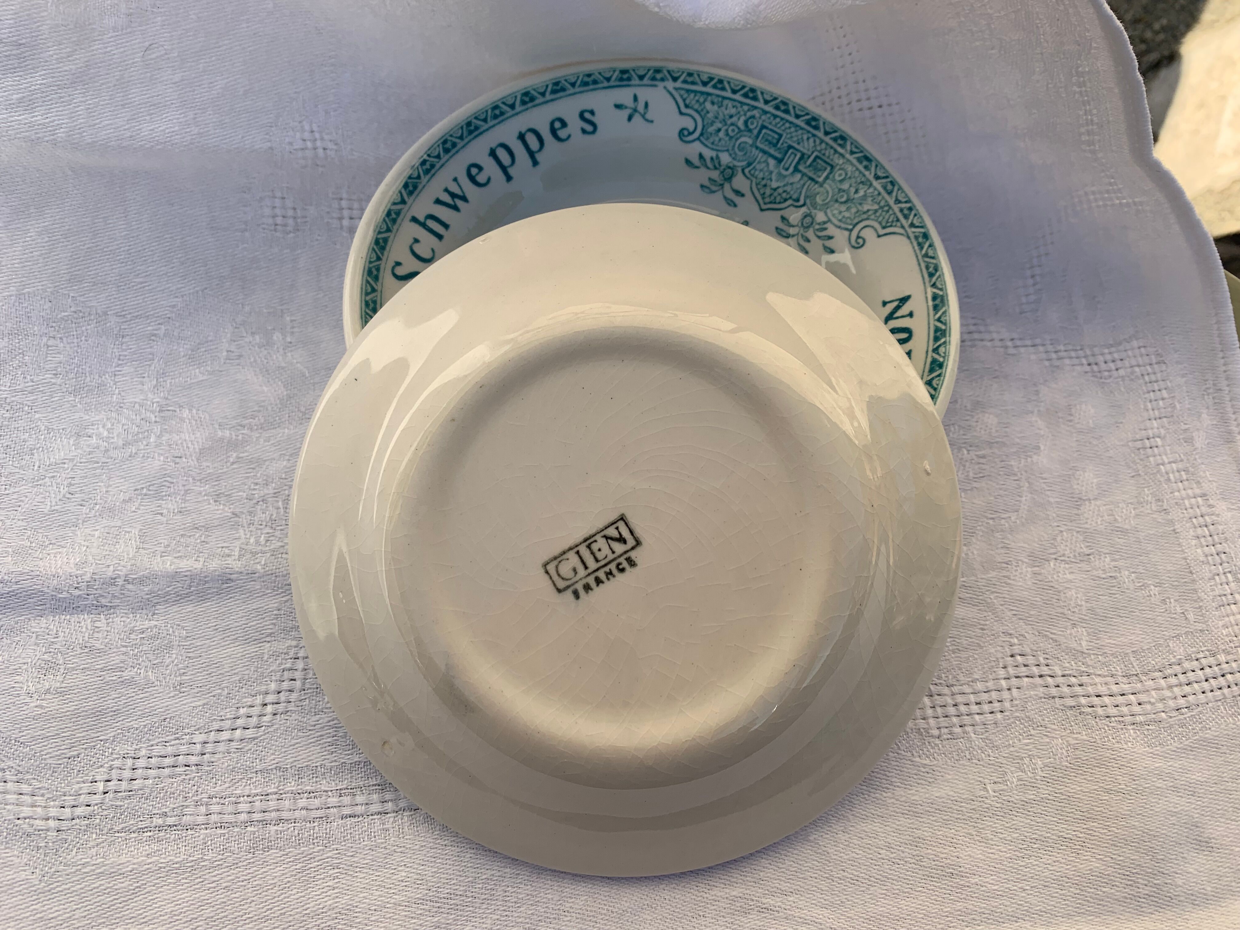 Advertising cup(s) Schweppes Indian Tonic GIEN 60s