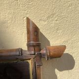 Miroir ancien en bois style bambou