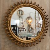 Rattan mirror 40cm