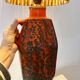 70s Fat Lava lamp with Pop Art shade