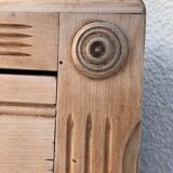 Parisian art deco chest of drawers raw wood
