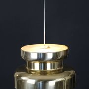 Golden Swedish design hanging lamp - XL - Carl Thore  ***  Sweden 1970 - Stylish lighting