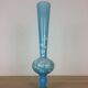 Enamelled opaline vase, blue soliflore